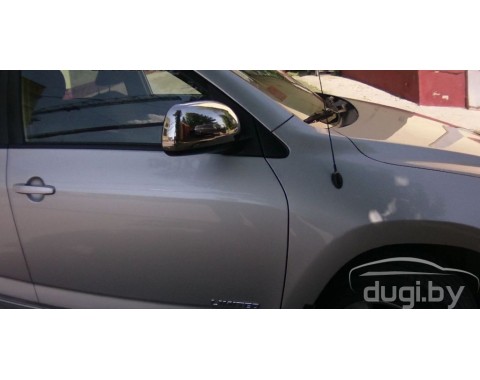 Хромированные накладки на зеркала для RAV4